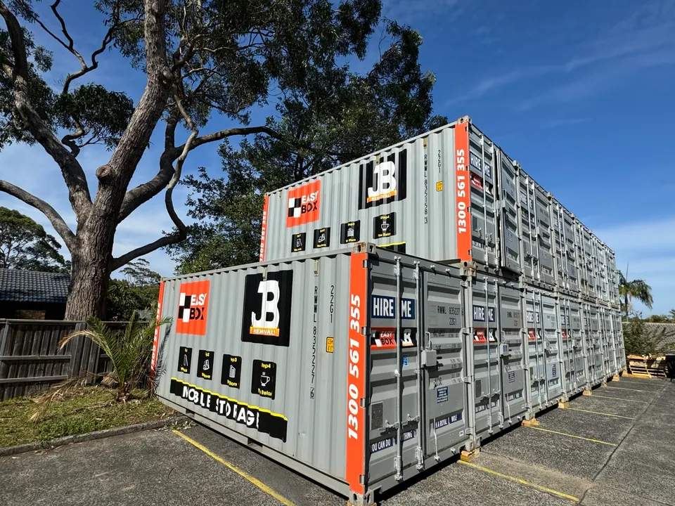 JB EasyBox containers at the Sydney storage facility